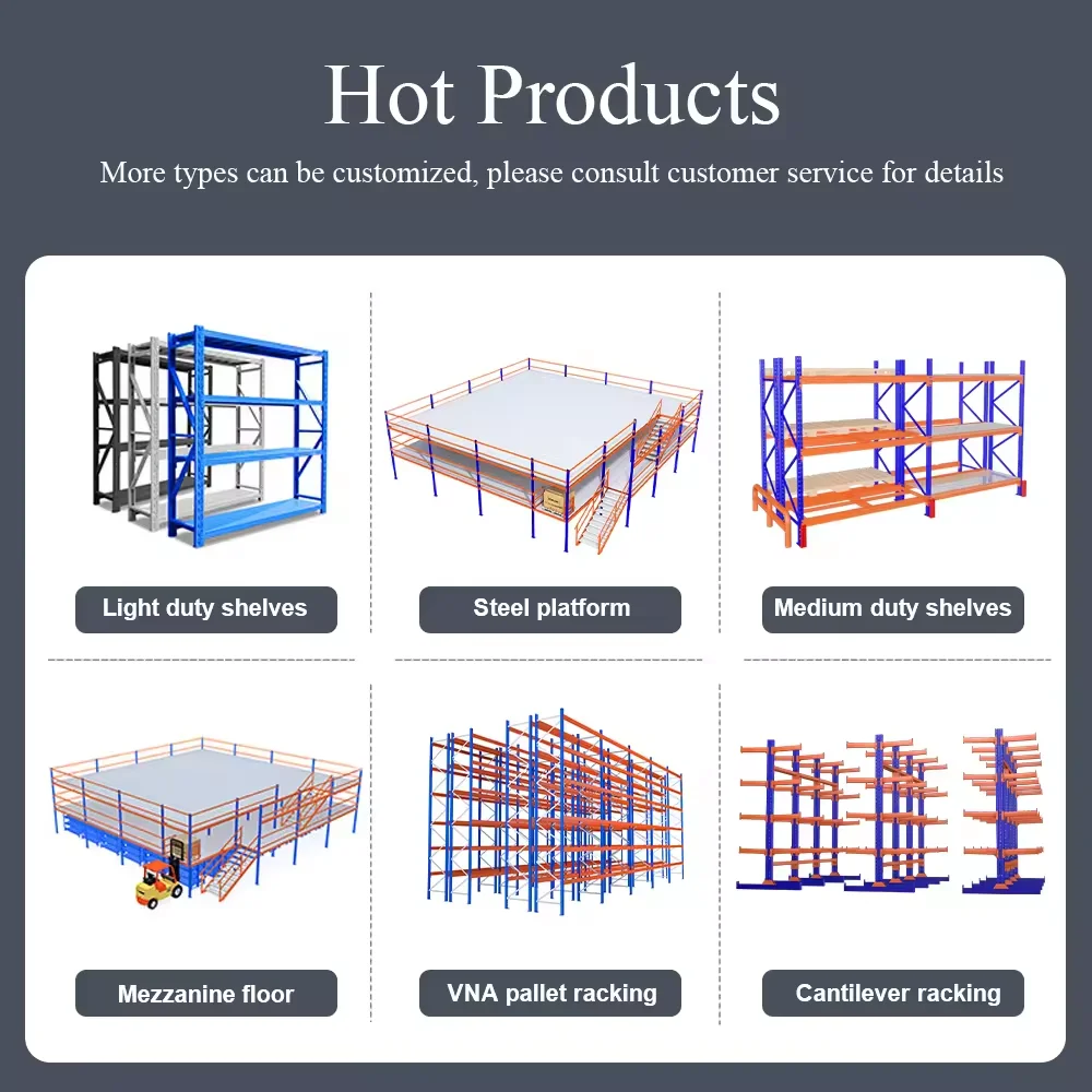 Mezzanine Shelves Pallets rack Storage rack heavy duty diamond hole or butterfly hole