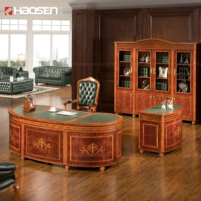 Haosen Rafflo 0809# Classic Executive table Solid wood Manufacturer office furniture
