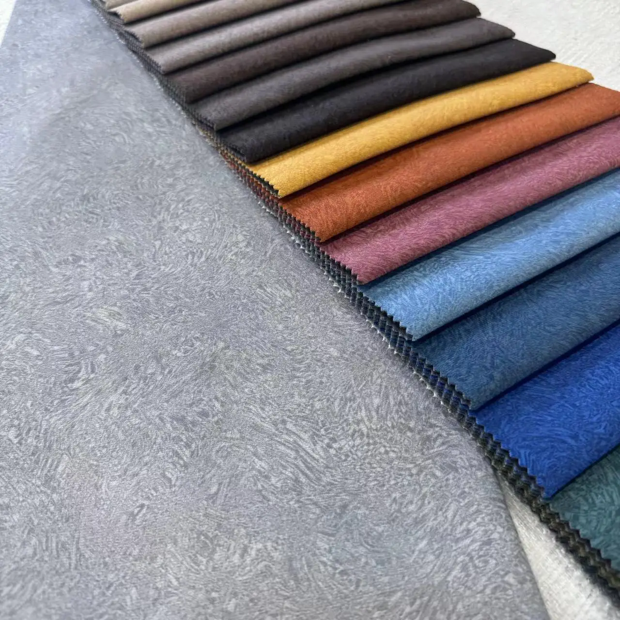 JL25713 mosha Velvet new designs  Printed embossed factory  Wholesale Sofa Fabric For Home Textile with fleece Backing