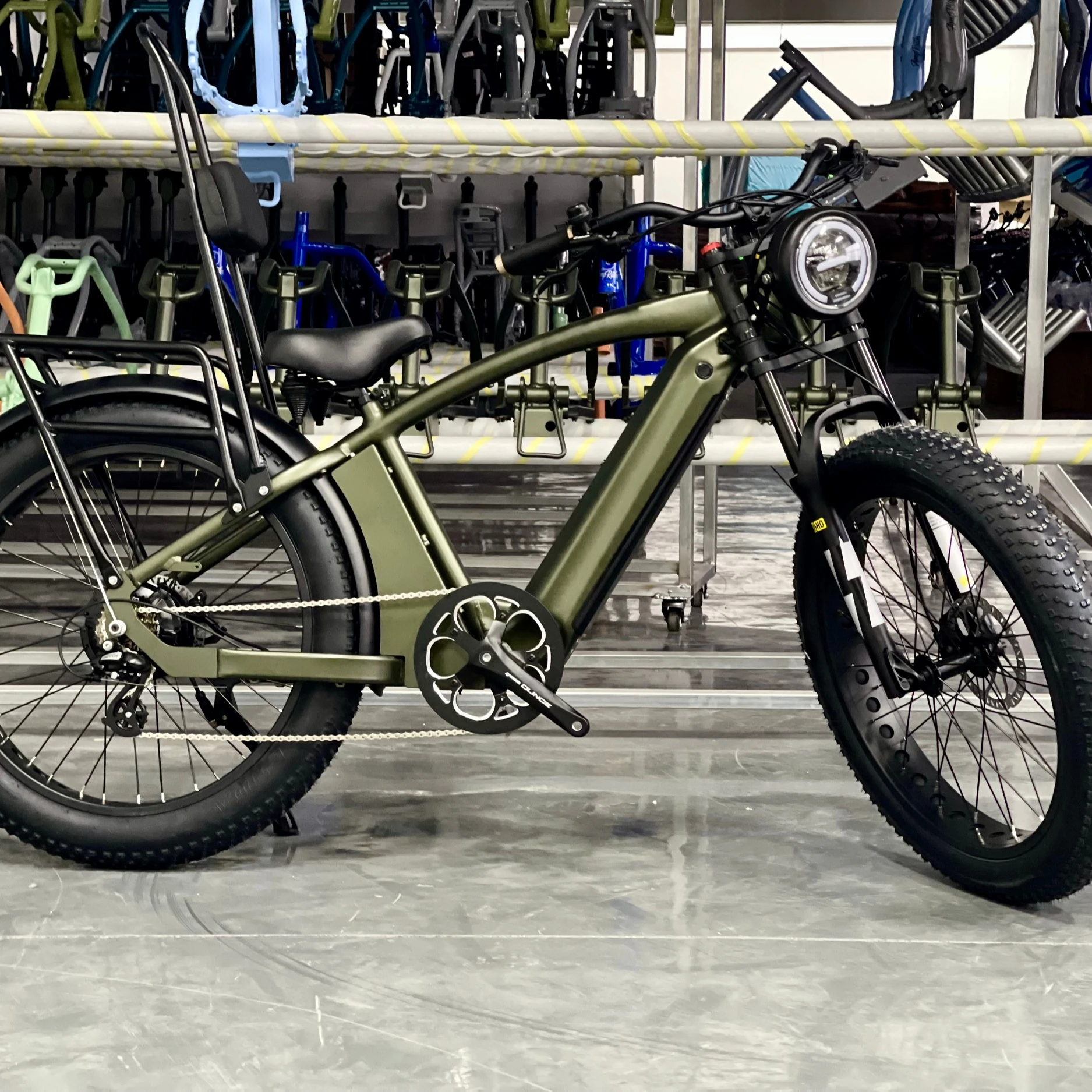 48v 750w Full Suspension Ebike Lithium Battery Electric Fat Tire Cargo Bicycle For Adults