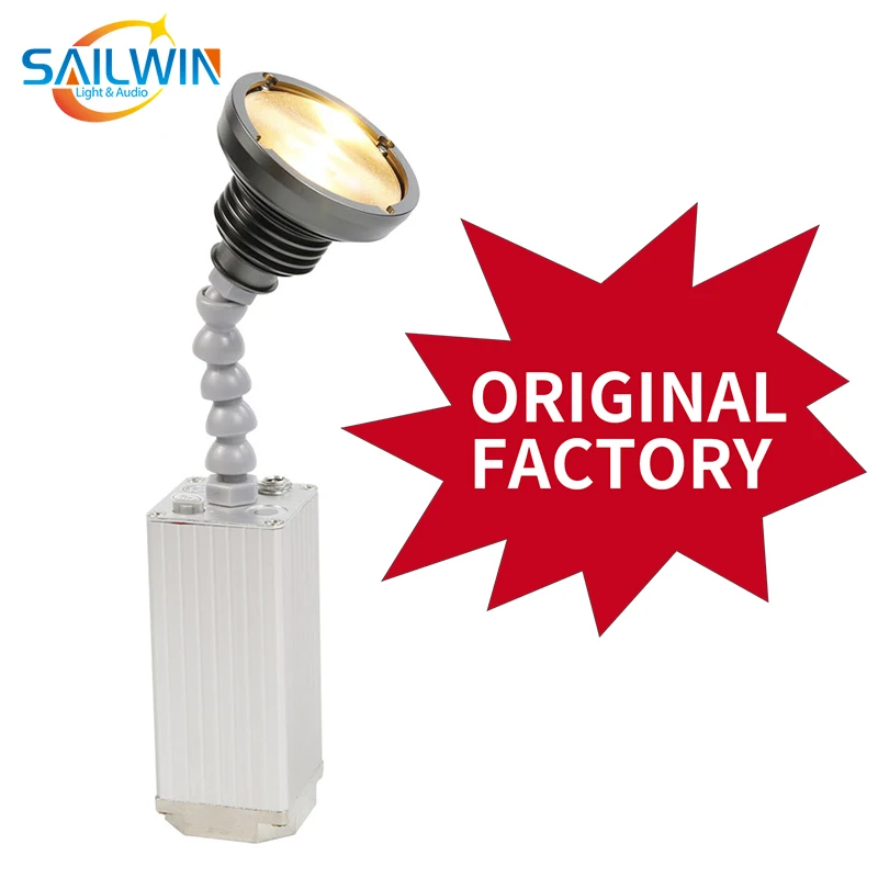 Sailwin Stage Light 10W ZOOM Battery Chargeable Powered LED Pinspot Light With Magnetic DJ Stage Lighting With Flight Case
