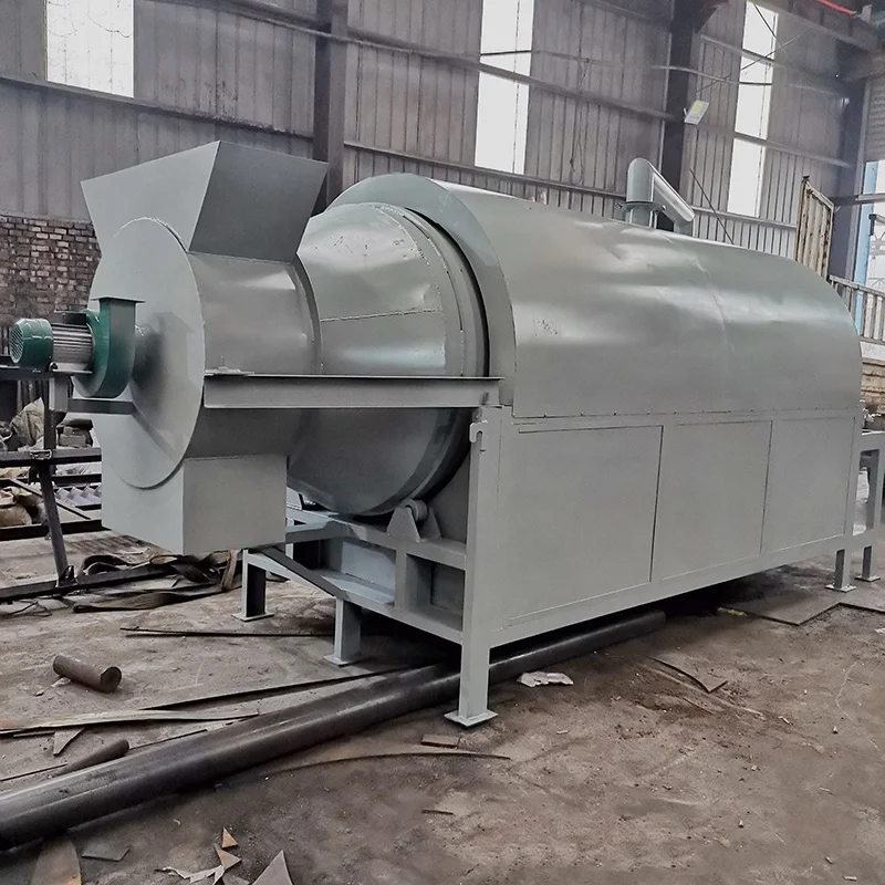 Energy saving roller drying industrial tumble cocopeat rotary dryer