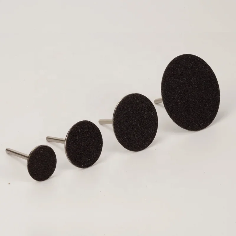 80# 150# 240# 100pcs/box Black  Silicone Carbide Abrasive Sandpaper Nail Sanding Disc for Pedicure