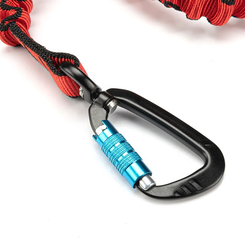 High Quality Tool Lanyard Webbing tool rope With Double Action Karabiner To Loop Tail for safety