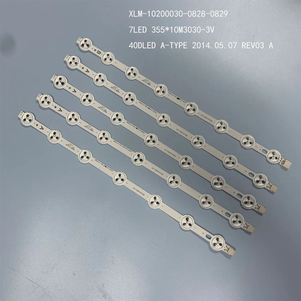 TV Baciklight strips for VES400UNDS-2D-N02 VES400UNDS-2D-N03 VES400UNDS-2D-N04  LT-40C750 40DLED_A-TYPE B 8+7led 355*10mm  4A+1B