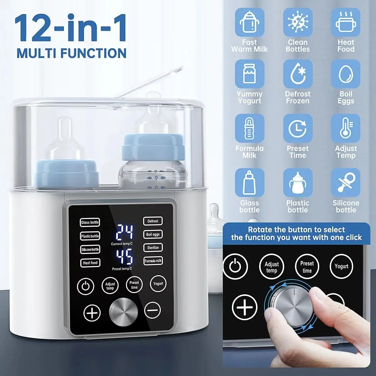 esterilizador baby feeding water breast milk bottle heater for children sterilizer and dryer electric portable milk warmer