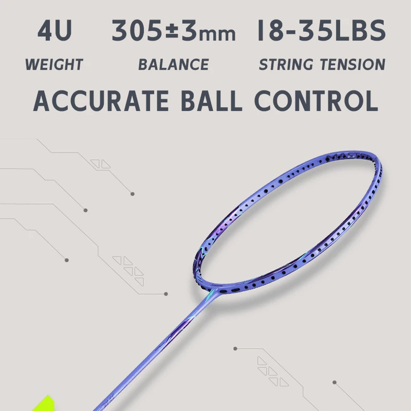 ball badminton racket 40T  material 35LBS 305MM balance Kawasaki MASTER carbon badminton racket