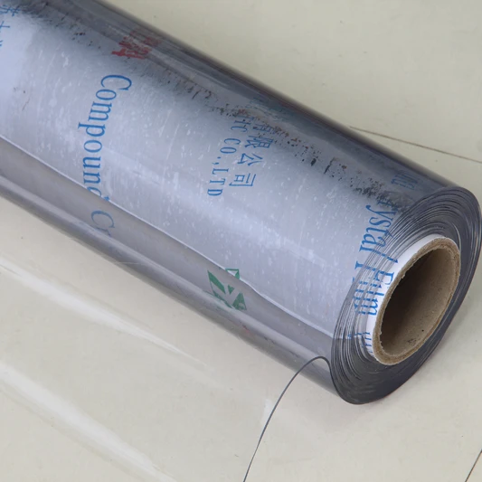 soft PVC transparent light blue super clear film