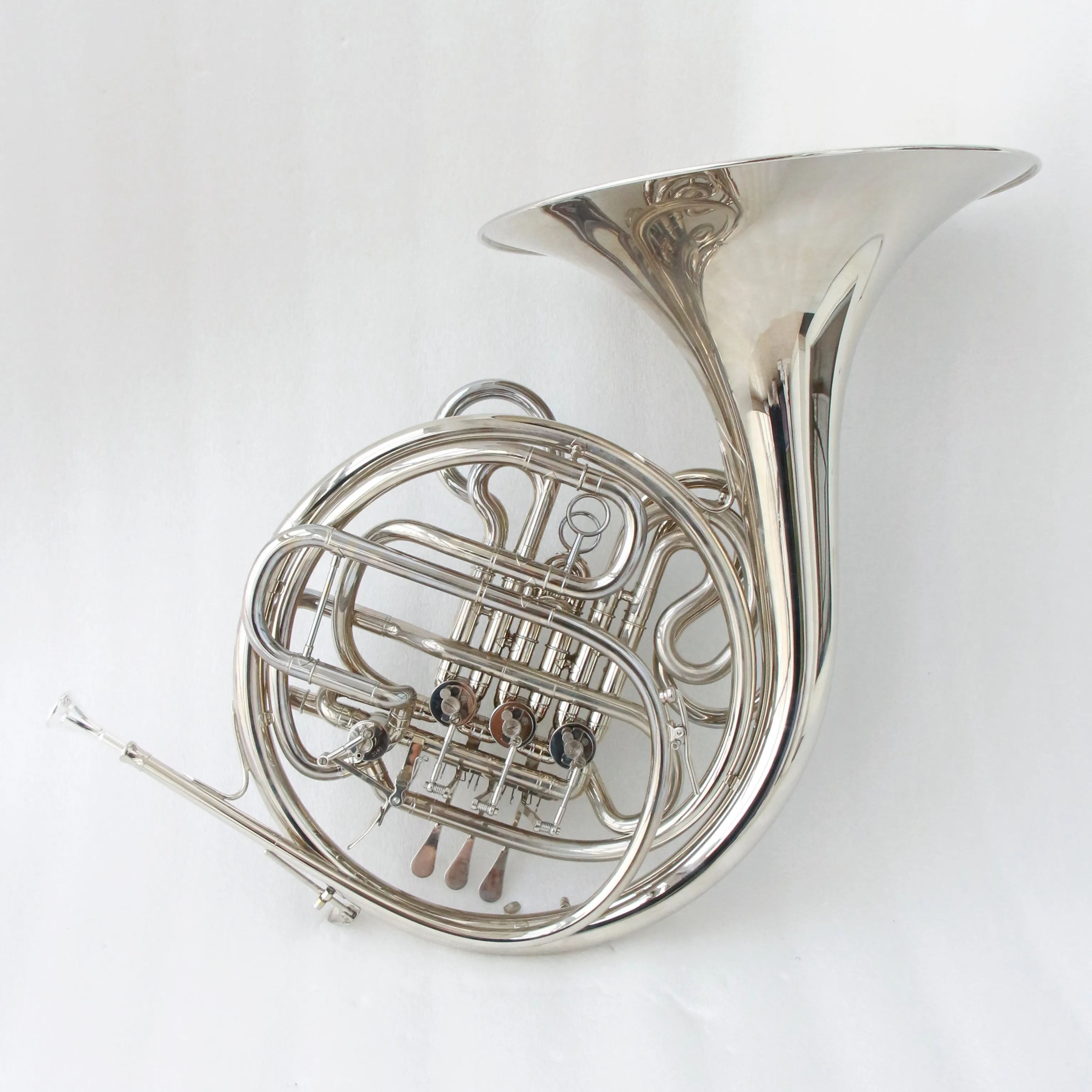 High grade professional french horn for sale good quality double french horn nickel plated french horn