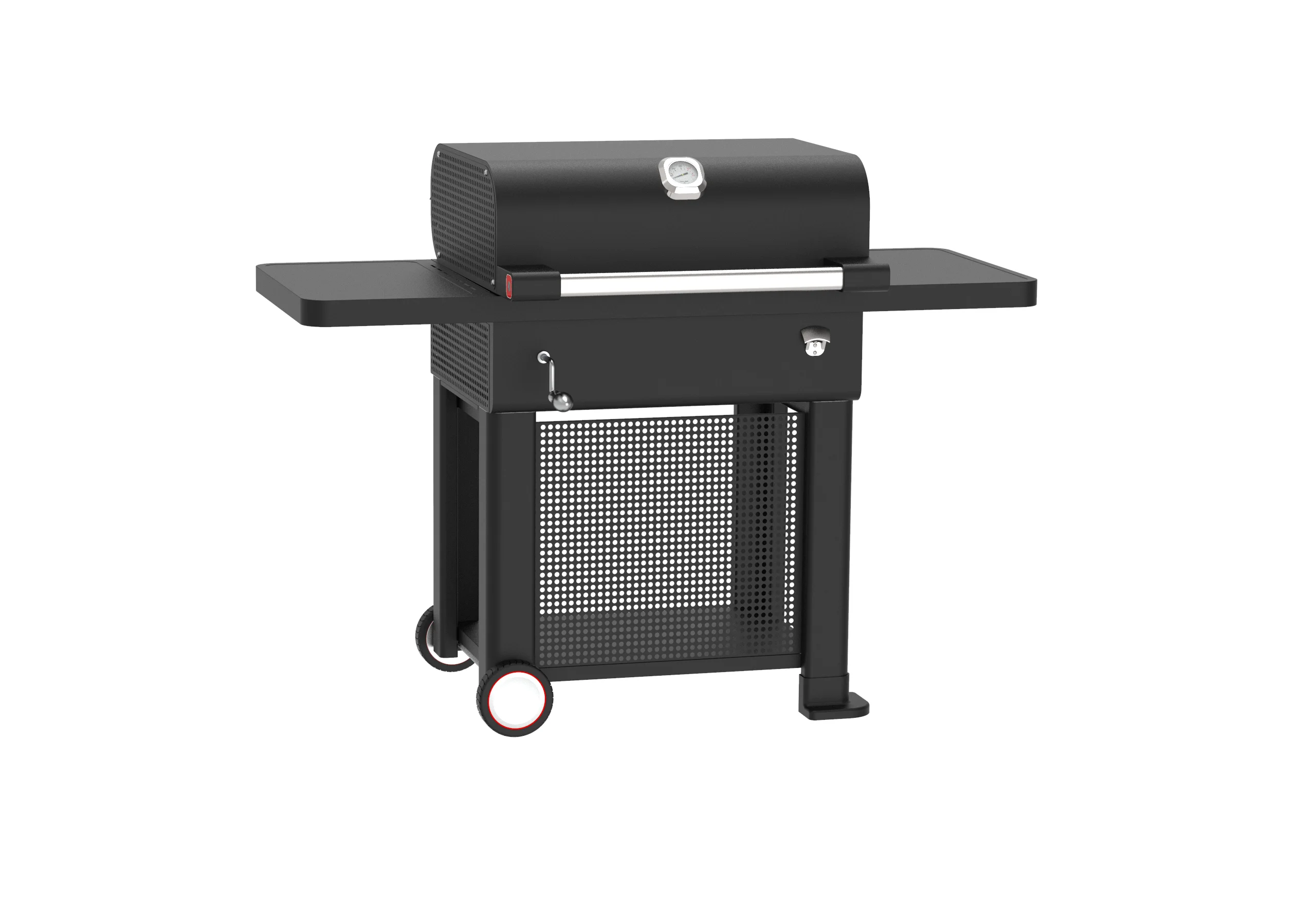 Outdoor Kitchen Cooking Charcoal Gas 3 Burners Smoker Grill Machine large gas bbq grills barbecue
