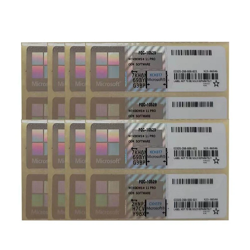 Genuine Global Win 10 Pro Windows 10 Pro Original Oem Keys Coa Newest Sticker 12 Month Guaranteed ( 1set=10 Pcs )