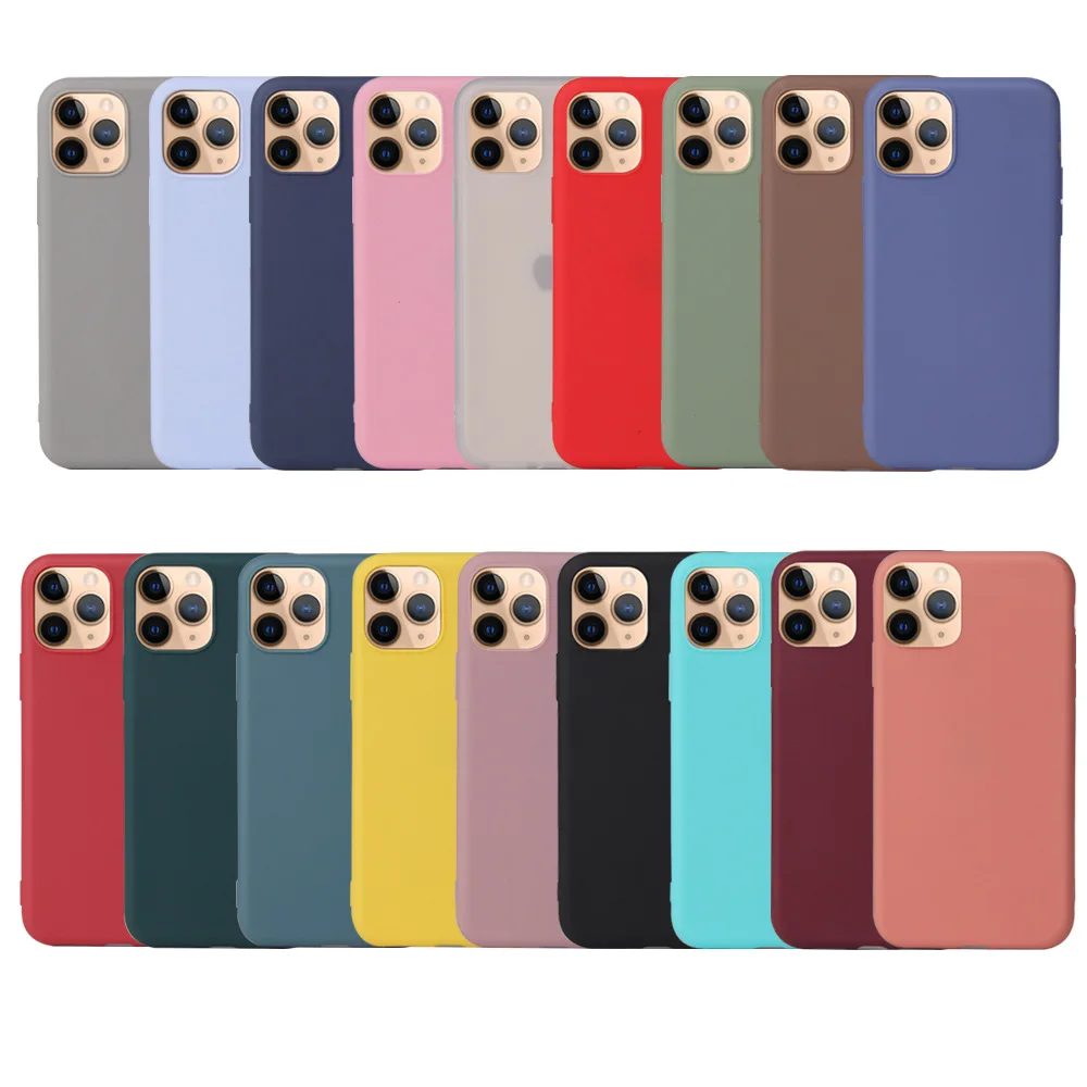 Comfortable Touch Soft Matte Tpu Mobile Cell Phone Case Cover For Iphone 14 Pro Max 13 Mini 12 11