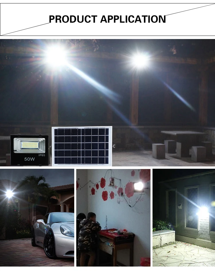 2023 50w 100w 200w 300w Waterproof Luz Exterior Solar Lights Outdoor Flood Garden Stadium Reflector Floodlights led Flood Light