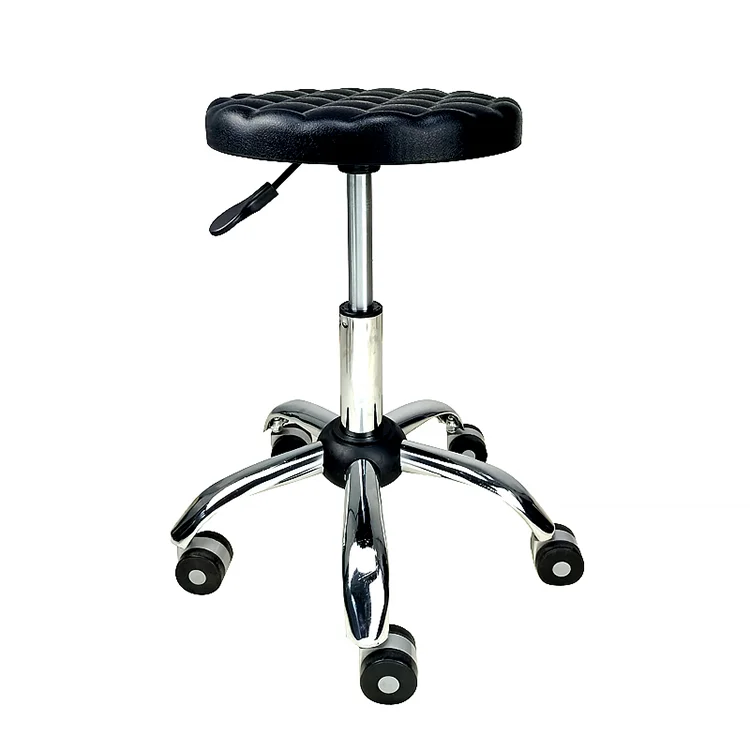 Rotated laboratory chair  PU leather  barbers stool  nail salon stool