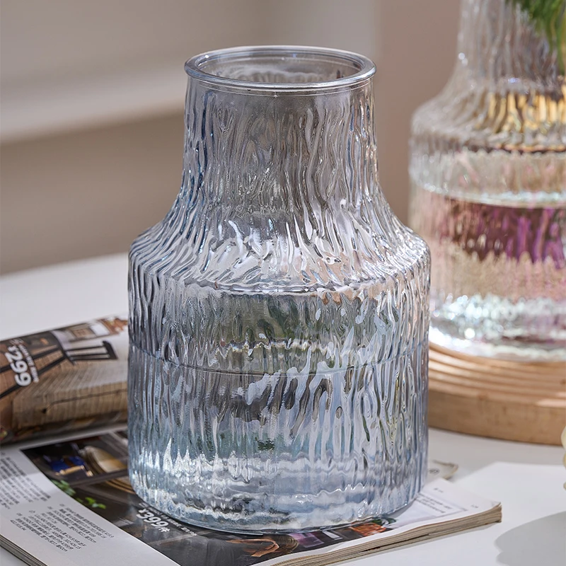 cheap creative modern tabletop decorative flower glass vase floor flower vase large decorative