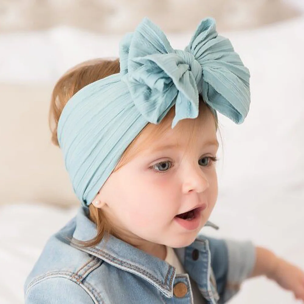 Fashionable Girl Hairband Soft Jacquard Super Stretch Headband Bow With Cartoon Hairband