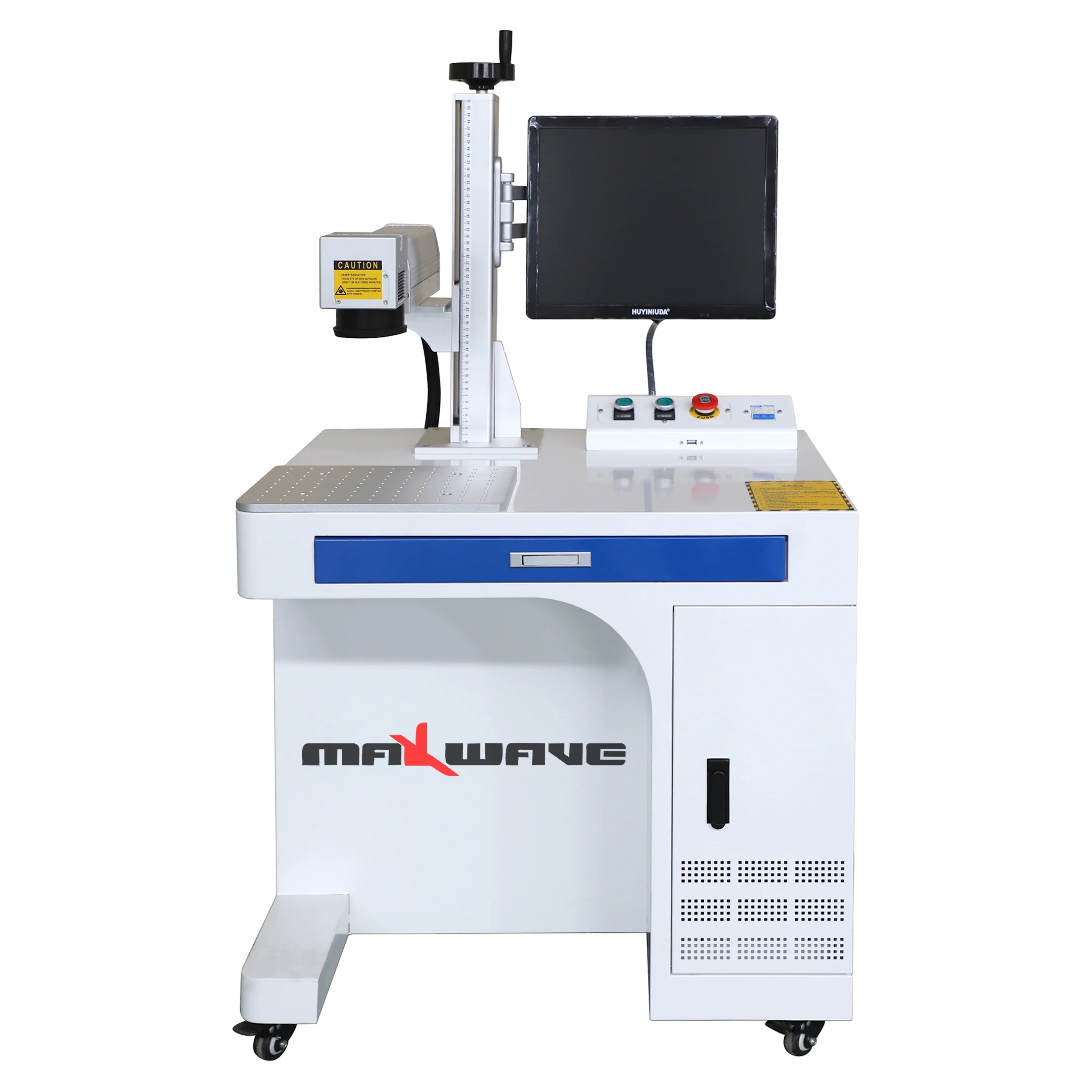 Desktop Portable Mopa Fiber Laser Marking Machines Metal Engraving Machines with Raycus Max JPT Laser Source Automatic