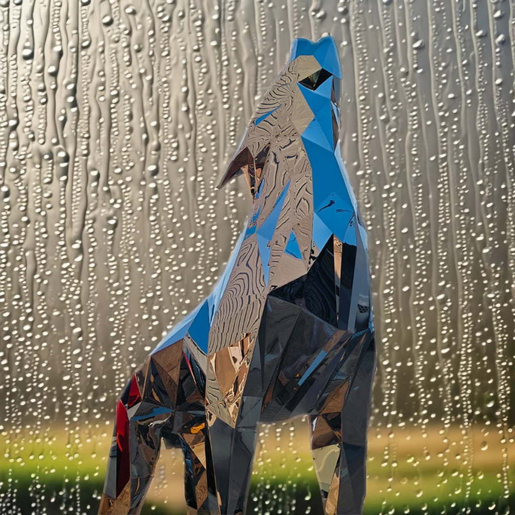 Custom Modern Outdoor Art Metal Animal Statue Polished Stainless Steel Panther Sculpture