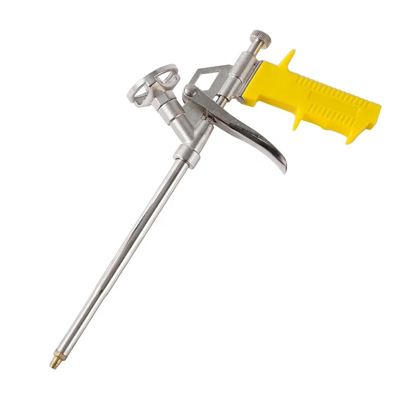 Foam Expanding Spray Gun Bubble Sealant Dispensing PU Insulating Applicator Tool Aluminum Alloy Professional All Metal Foam Gun