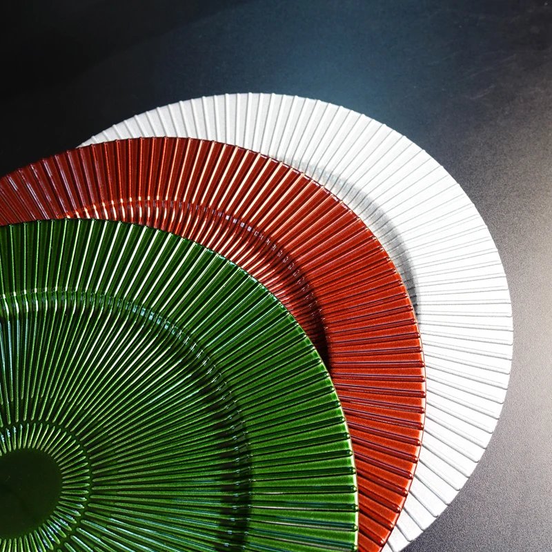 13Inch Gold Borosilicate Glass Plastic Wedding Decorative Charger Plate