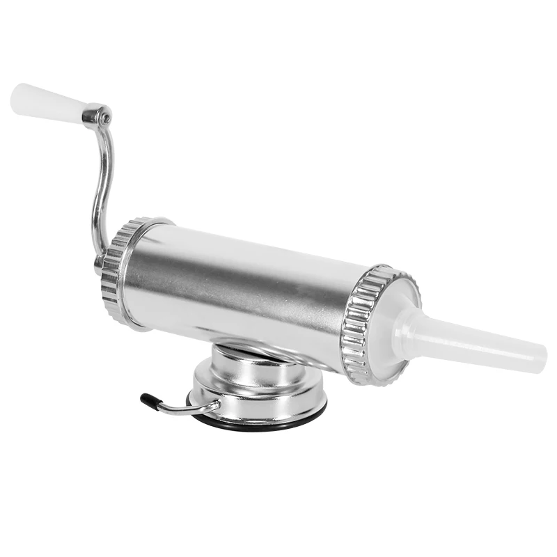 1.0 KG Horizontal Aluminum Manual Sausage Maker Meat Stuffer With Suction Base