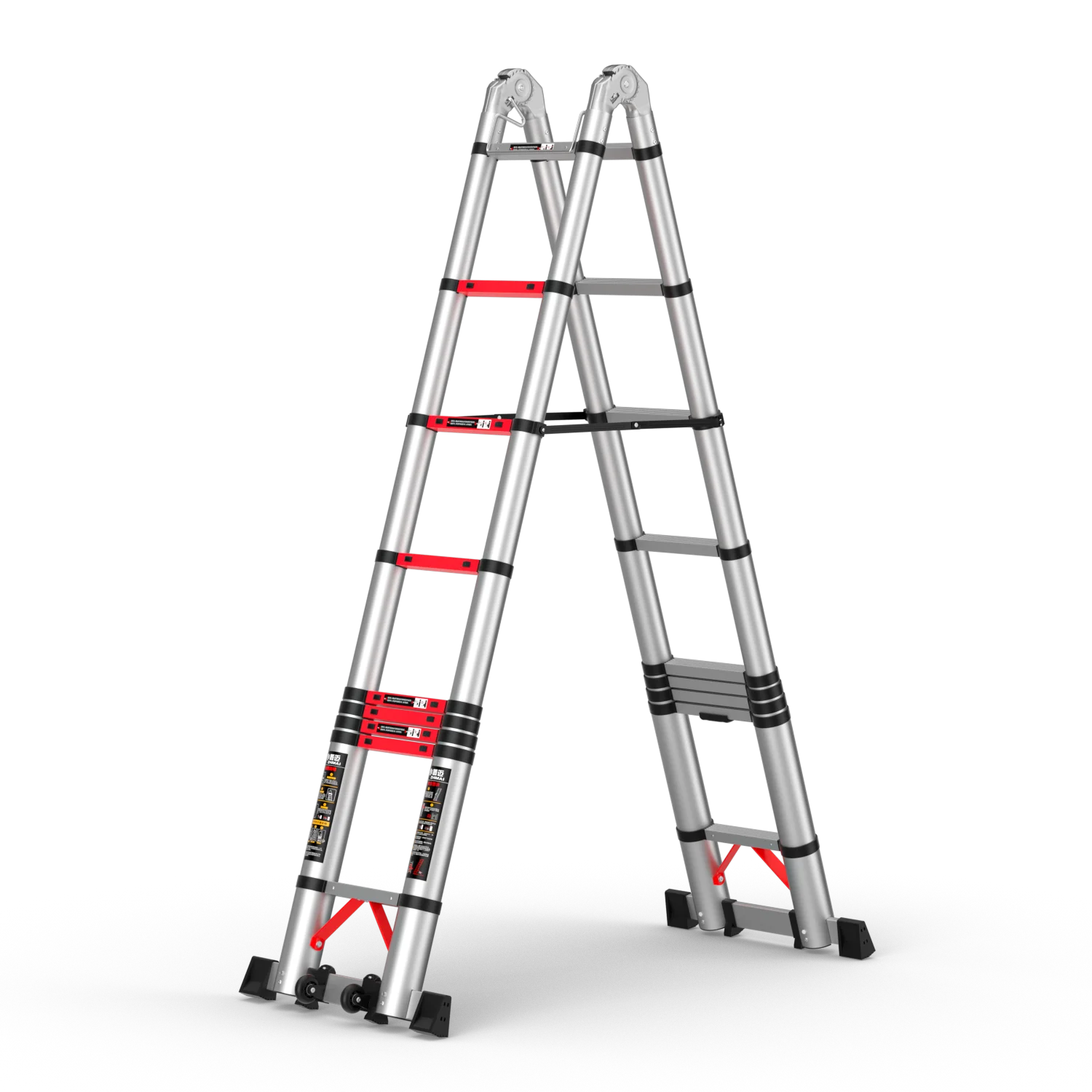Multi-Purpose Aluminium Telescopic Ladder Extension Stepladder folding step ladder multi position ladder