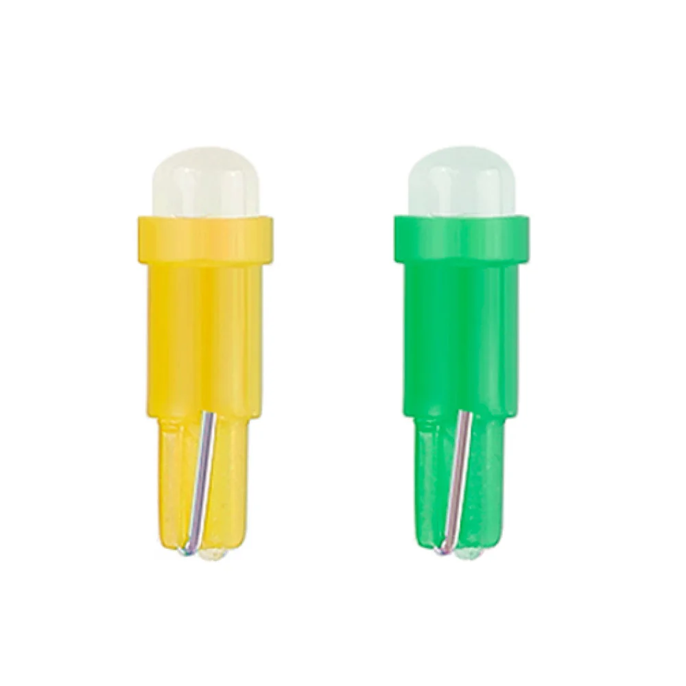 
Auto Dashboard Gauge Instrument Ceramic Car Auto Side Wedge Light Lamp Bulb Red Green Yellow Blue White 12V T5 12V T5 