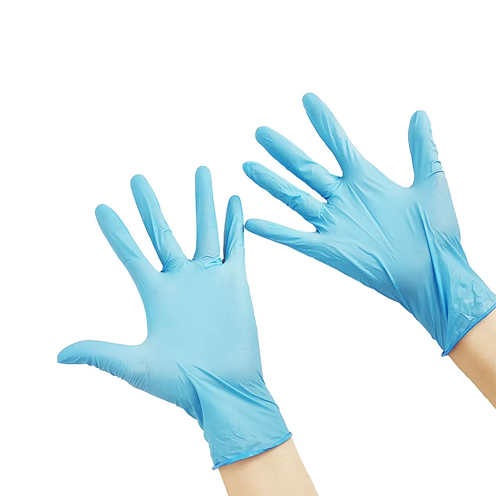 HLR HLR 100 Box Medical Gloves Manufacturers Cheap Prices Blue Examination Disposable Black Nitrile Gloves Powder Free Glove