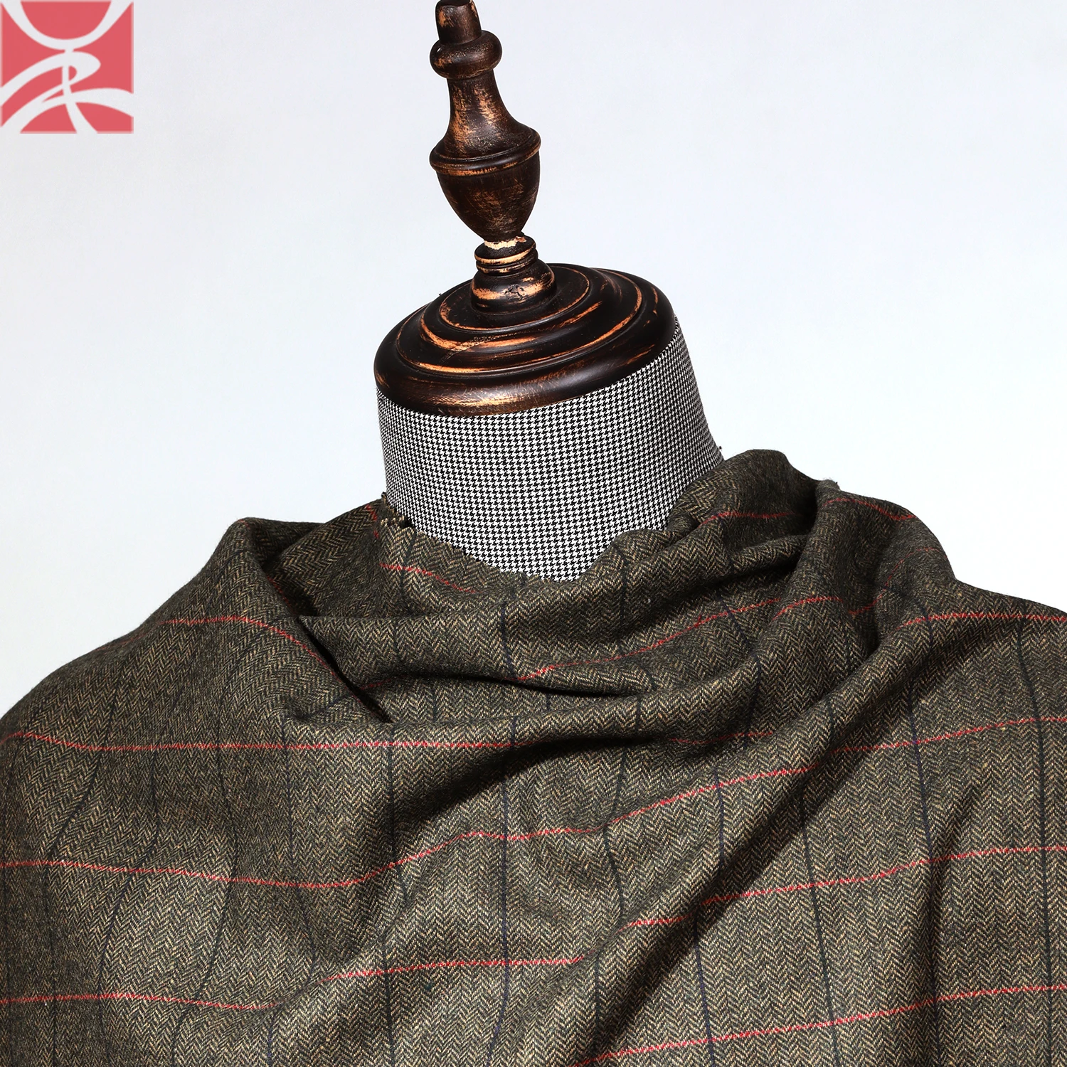 
Best selected tweed plaid twill herringbone woven woolen wool manufacturer yarn dyed fabric for overcoat suit blazer cloth 