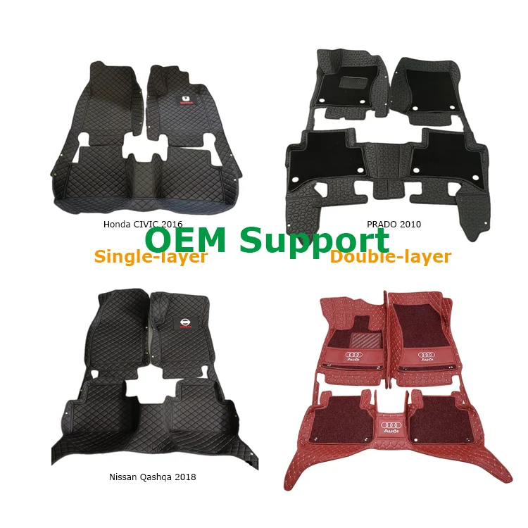 Best selling all seasons weather protection pvc leather custom floor car mats for honda CRV