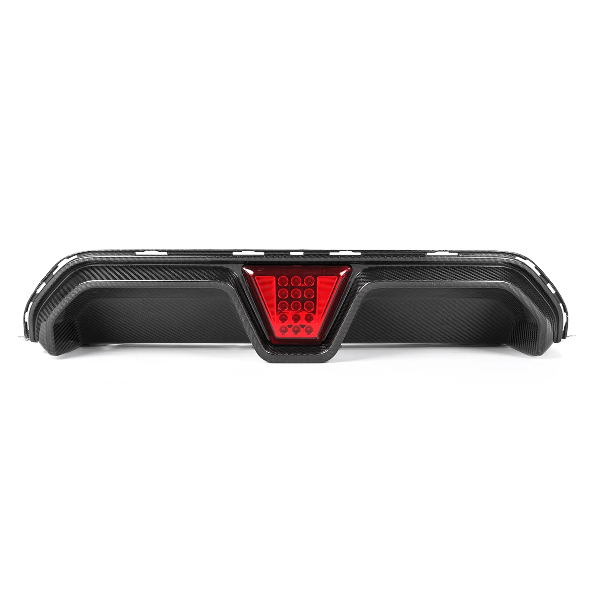 Shark Dynamic For BMW 2020+ F90 M5 Lci Dry Carbon Fiber CS Style LED Light Rear Diffuser Rear Bumper Lip