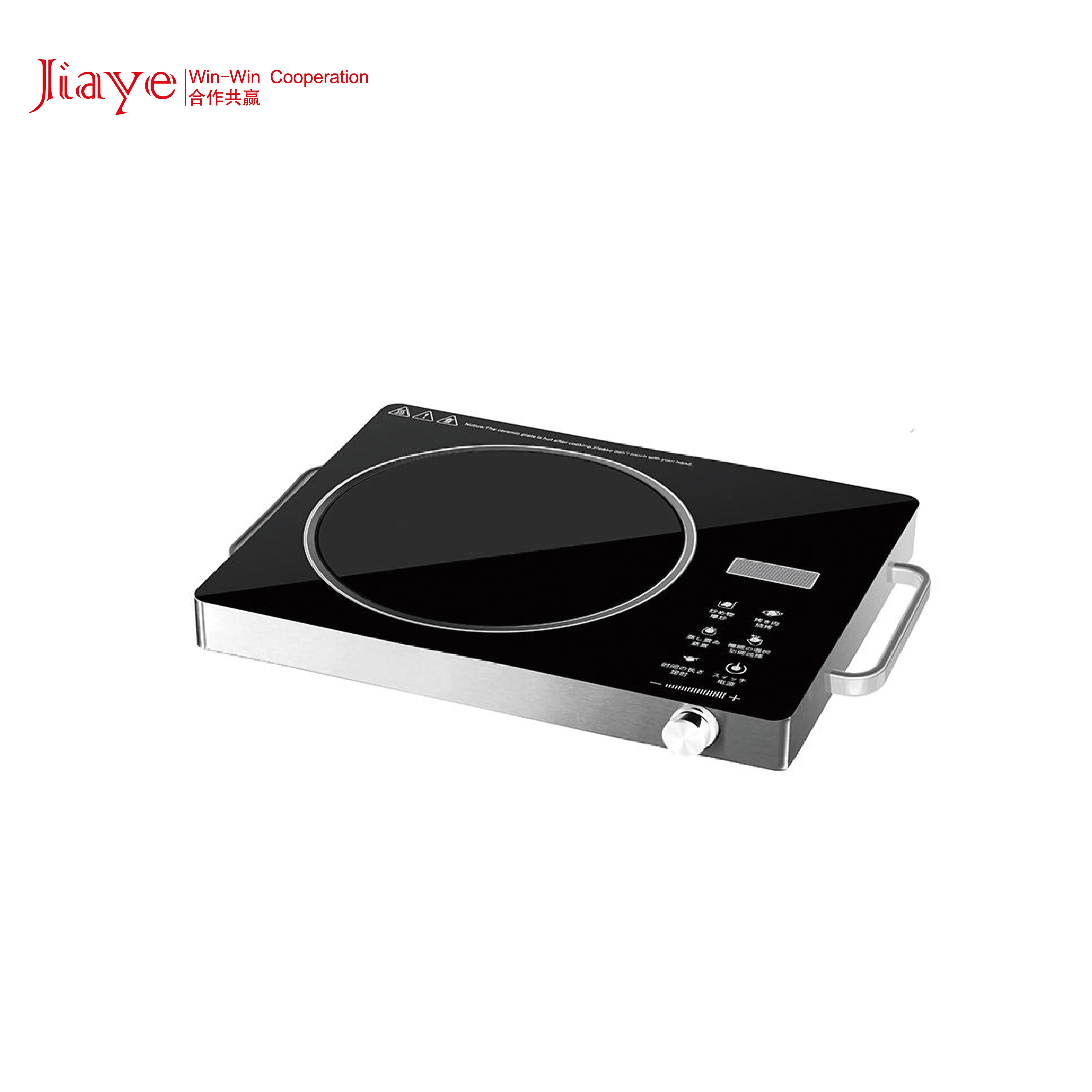 Electric Ceramic Cooker Hob Stove Unpolished Crystal Glass Tempering Glass Steel Ring Infrared Cooker