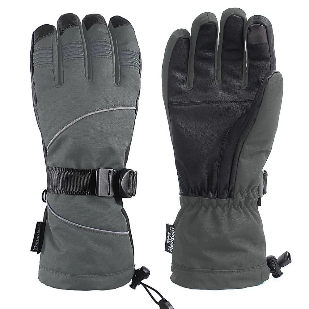 Ski Gloves, Waterproof Thinsulate Winter Warm Snowboard Snow Touchscreen Gloves for Men & Women