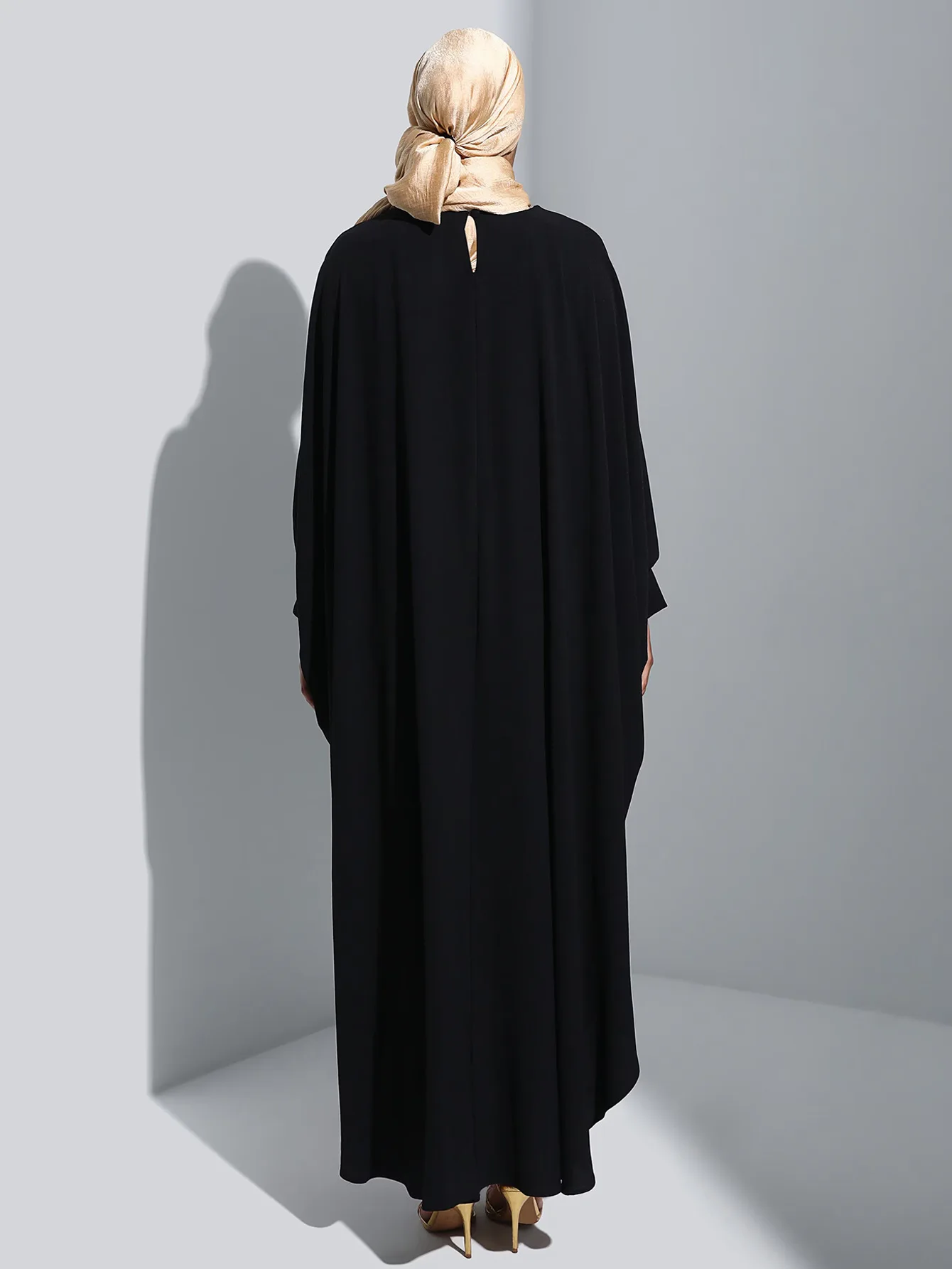 Muslimahclothingsupplier Арабская Исламская одежда Дубай абаяхиджаб кафтан мусульманское женское платье арабское черное Абая Джакарта