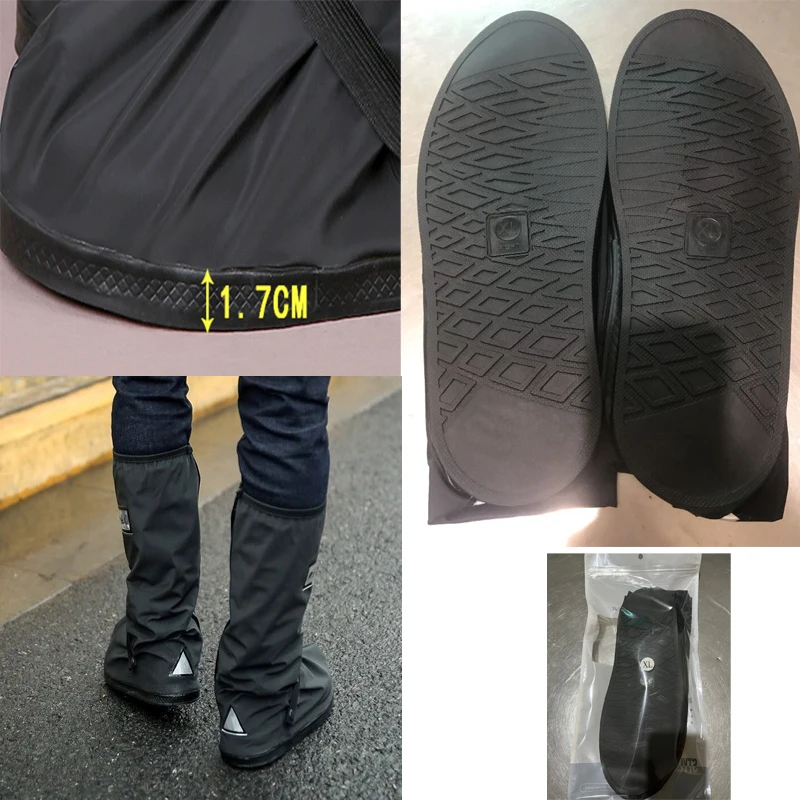 Factory OEM Anti Slip Reusable PVC Outdoor Waterproof Rain Boot Overshoes Shoes Cover