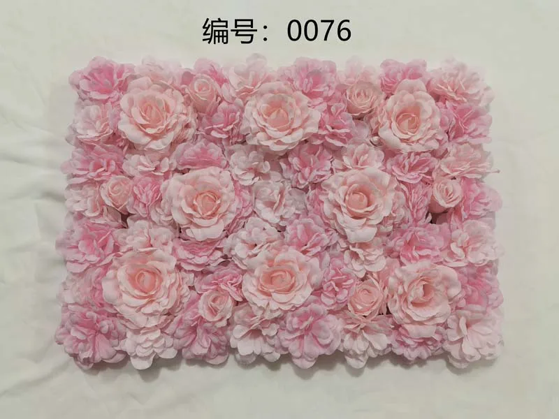 Decorative Flowers Wreaths And Plants Pink White Wall Decor Panel White Rose Wall Flower Wedding 3D Flower Wall