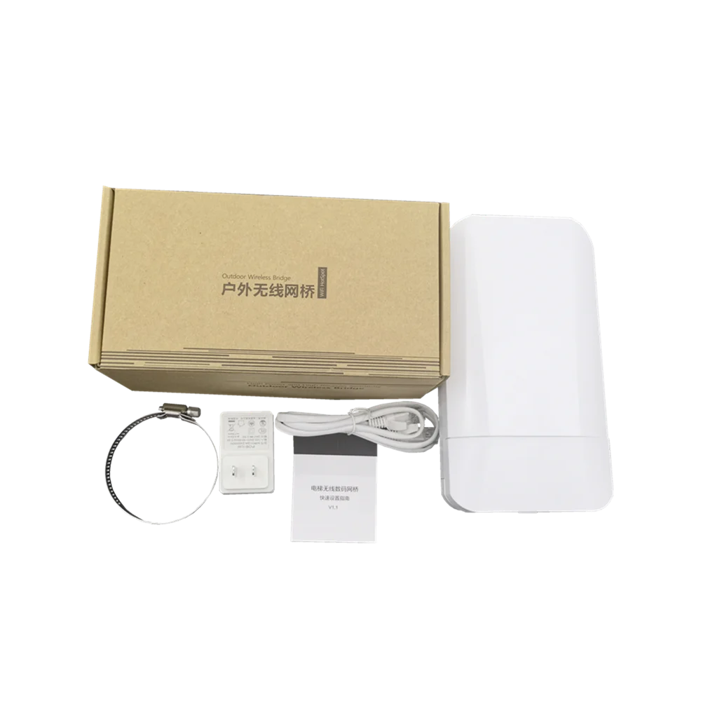 2.4g Wireless Bridge Wireless Cpe Elevator Monitoring Cpe 300mbps Wireless 1km Wifi Ap Bridge Point To Point Outdoor Cpe