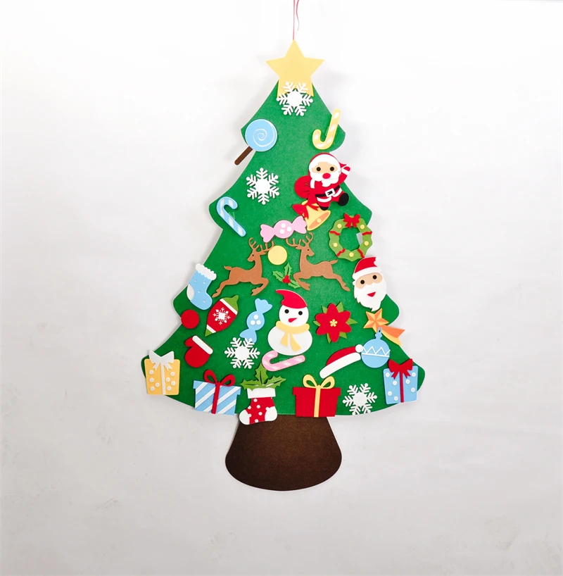 Оптовая продажа фетровая Рождественская елка фетровая рождественская подвеска рождественские подарки, увеличение способности детей