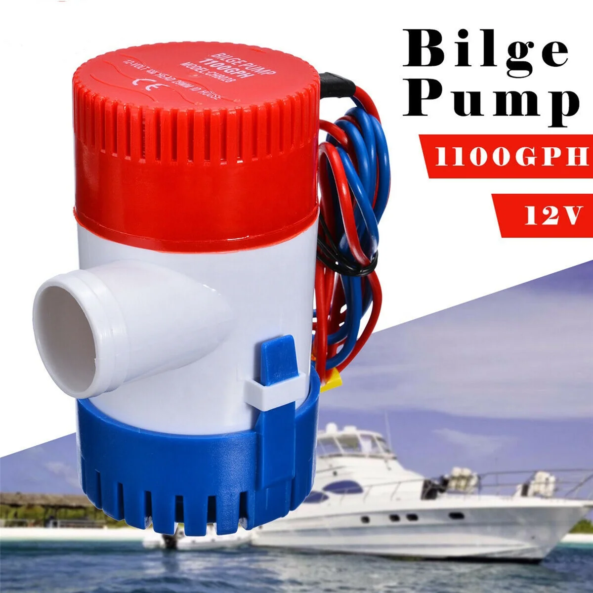 Xiamen Sunshine Marine Cheap Price Bilge Pump Marine Boat Submersible Electric Non Automatic For Fishing Runabouts
