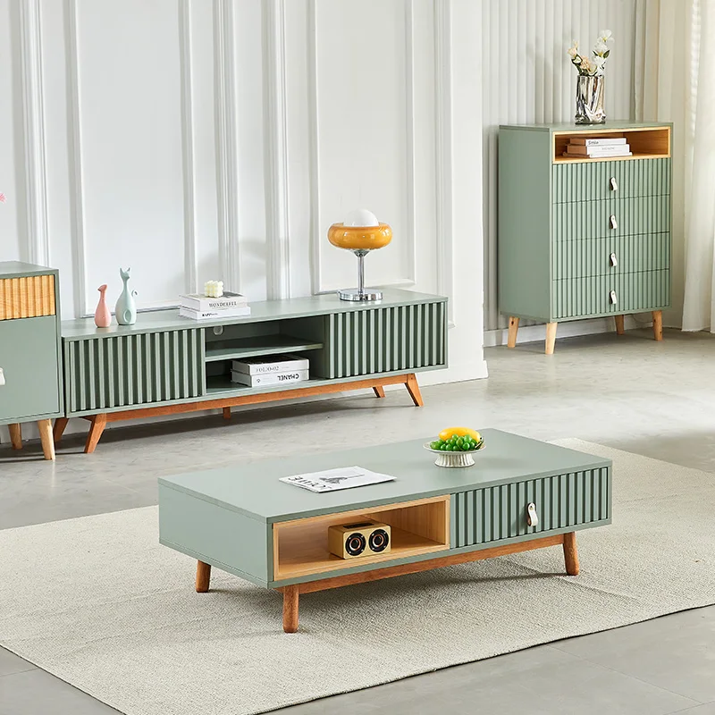 New Arrival Living Room Furniture modern Wooden coffee table luxury center tables nordic style tea table