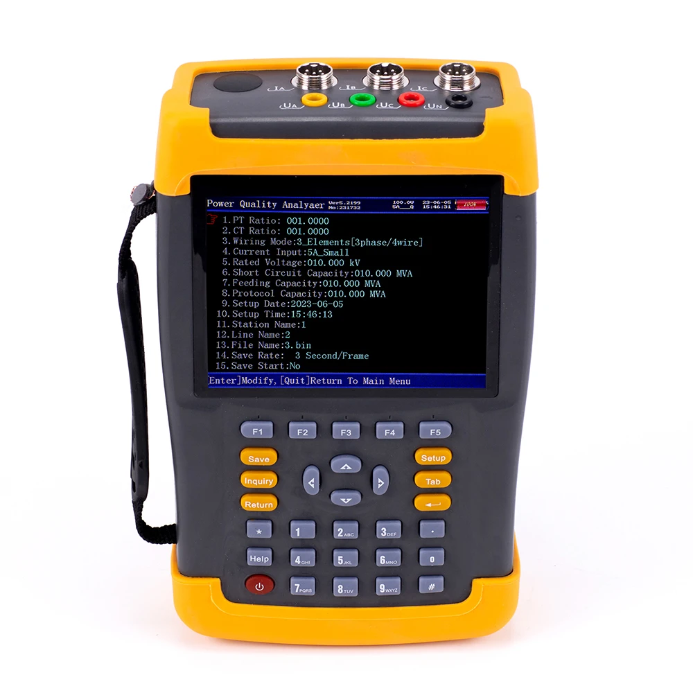 SMG7000  Handheld Single Phase Three Phase Power Quality Analyzer