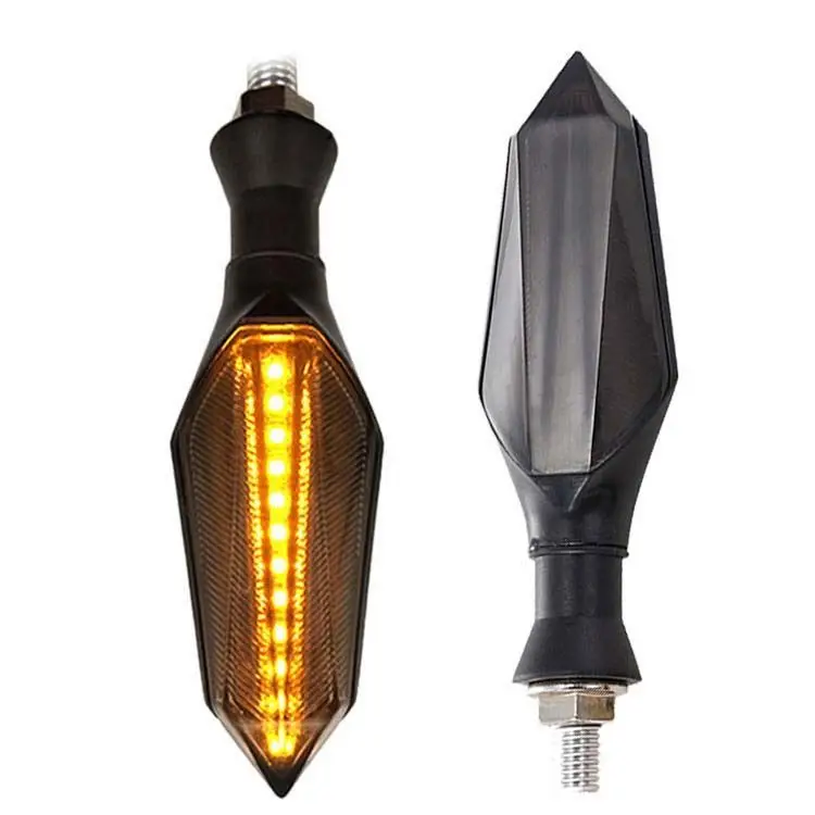 Amber Blue 12V DRL Flowing Flashing Dynamic Sequential Indicators Blinker Motorcycle Led Turn Signals
