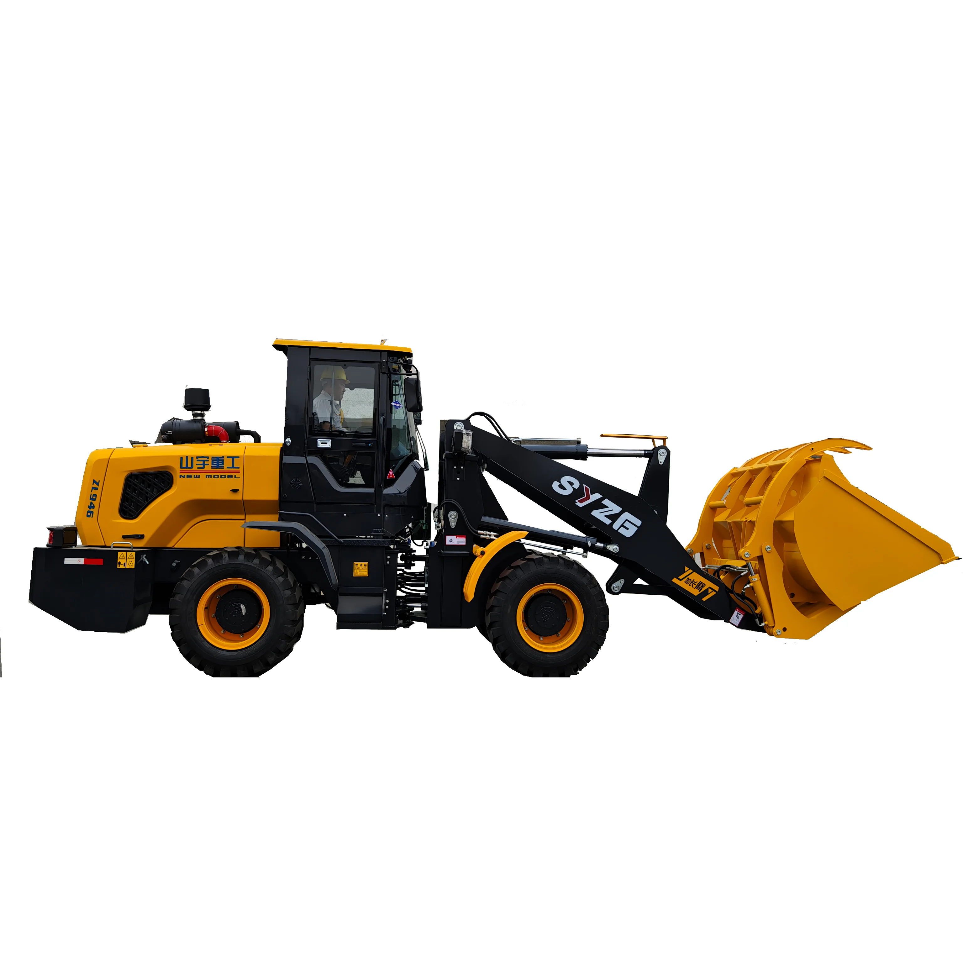 SHANYU ZL-946WheelMini сочлененный Payloader 2 тонны 2,2 тонн CE 4WD Китай дизельный колесный погрузчик для сельского хозяйства