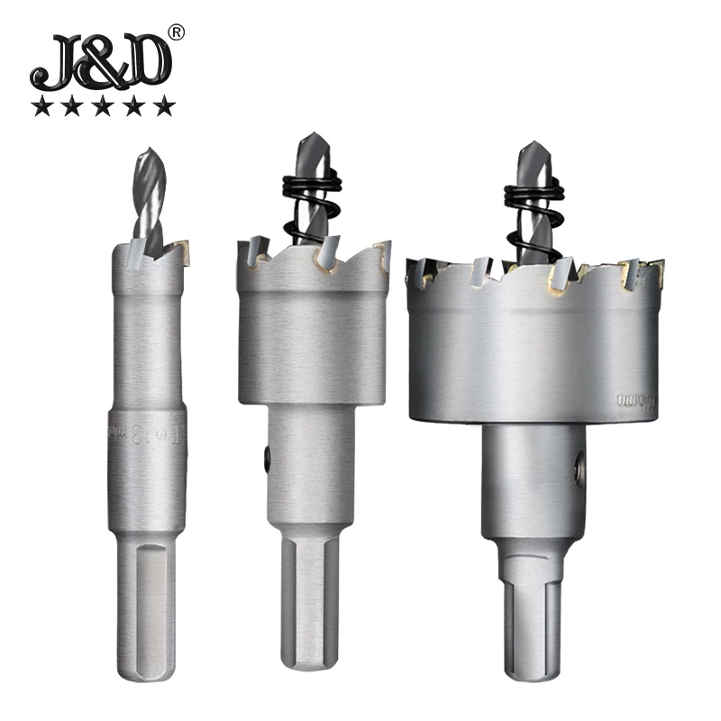 Alloy serrated hole opener TCT hard alloy reamer Stainless steel holes maker Metal thick plate aluminum alloy reamerReaming tool