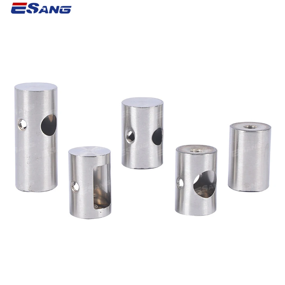 ESANG Staircase Railing Accessories 304 316 Inox Stainless Steel Handrail Tube Pipe Cross Rod Bar Holder For Balustrade