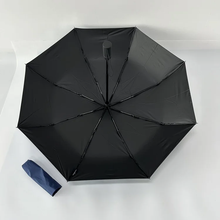 Custom Automatic Open And Close Three Folding Umbrella 3 Fold Lightweight With Logo