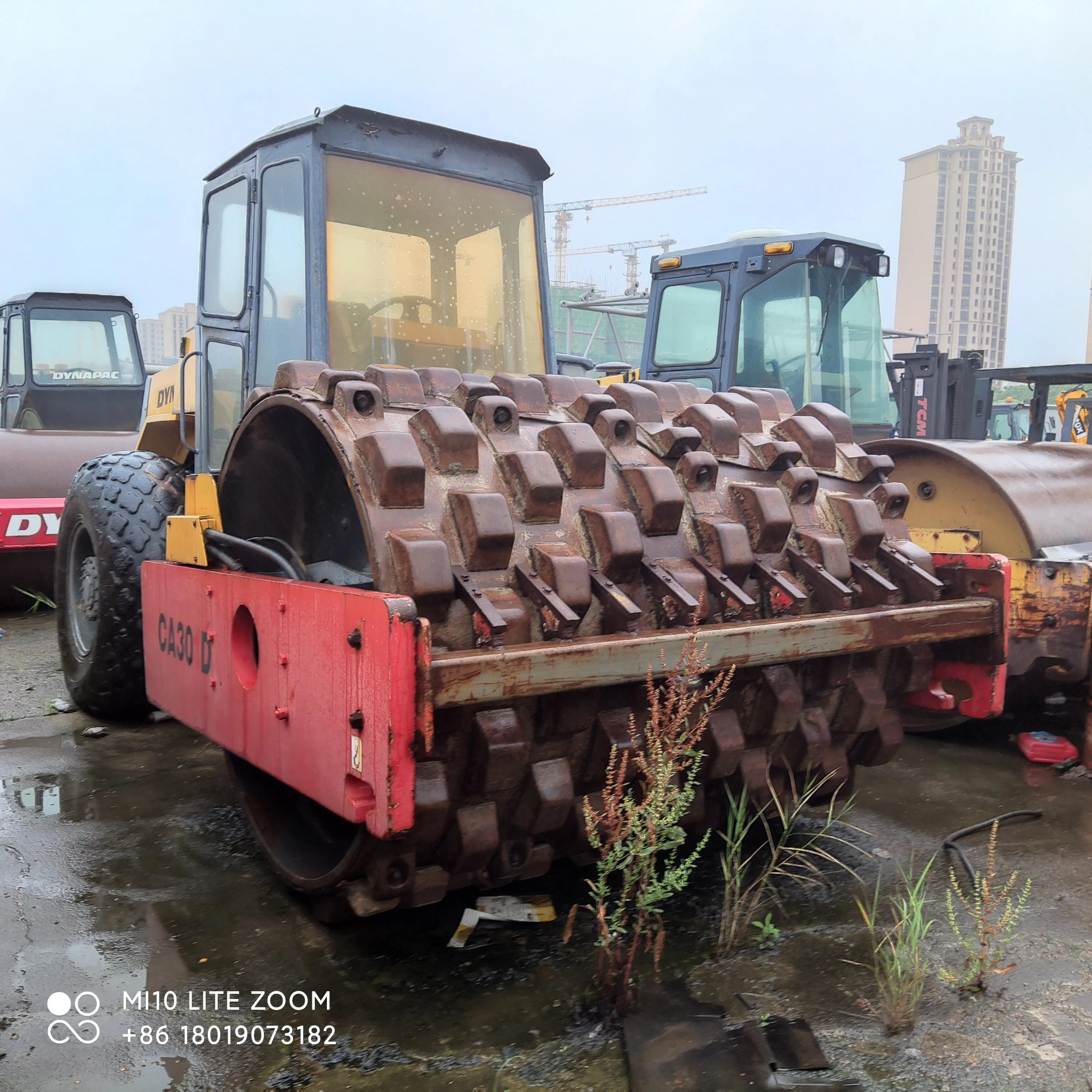 
Used Road Roller Dynapac CA301D Compactor Dynapac 12 ton padfoot compactor 