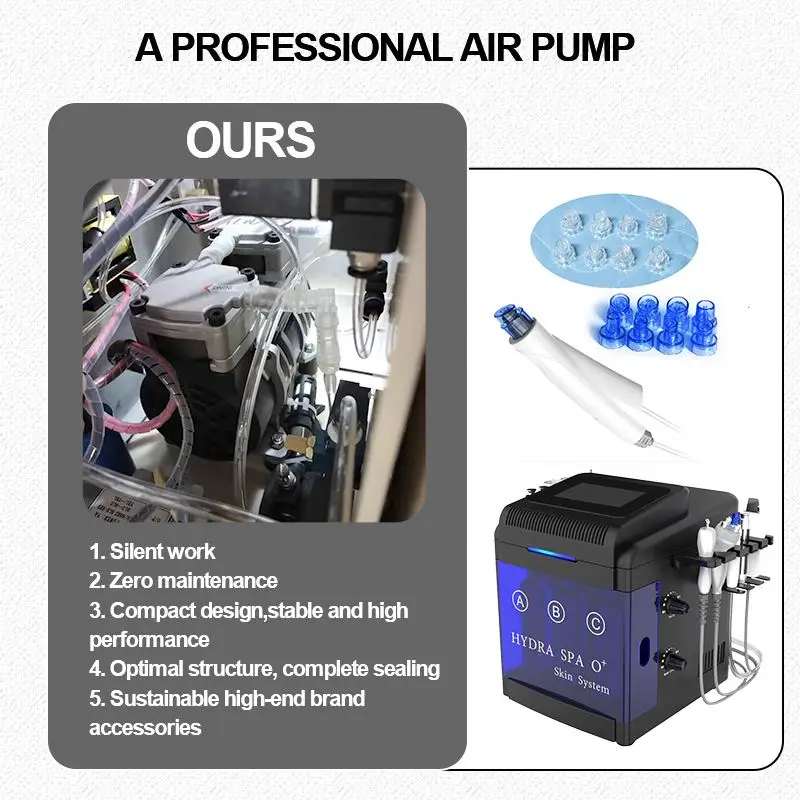 Hydra Benefits Facial New 2024 Ice Blue Hydro Solution Portable Products Cleaning & Oxygen Ems Tips Microdermabrasion Kit Pen