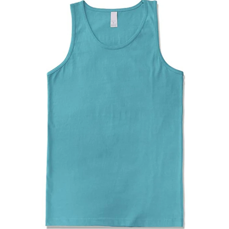 
High quality cotton sport fitness running custom mens gym tank top 
