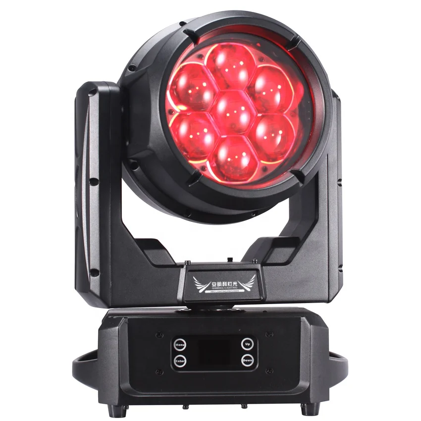 IP65 7*60W LED Wash+zoom moving head lights for outdoor